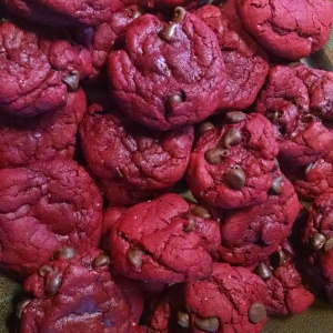 Mmmm....red velvet cookies!